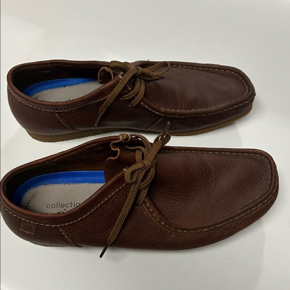Clark’s Shacre II Run Lace Up Leather Shoes/Wallabee pattern main image 5